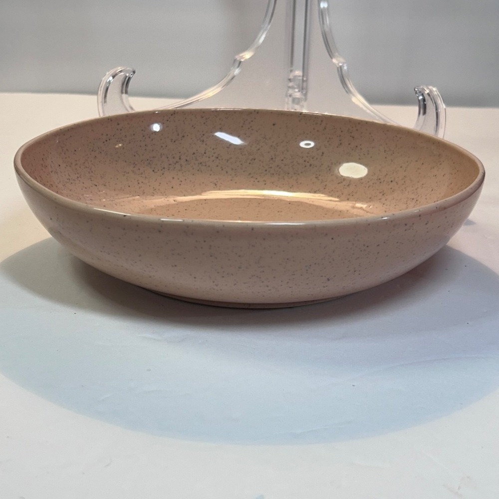 Mixcer S.A. Portugal Ceramic Pasta Bowl 9" Speckled Peach Beige Salad Stoneware